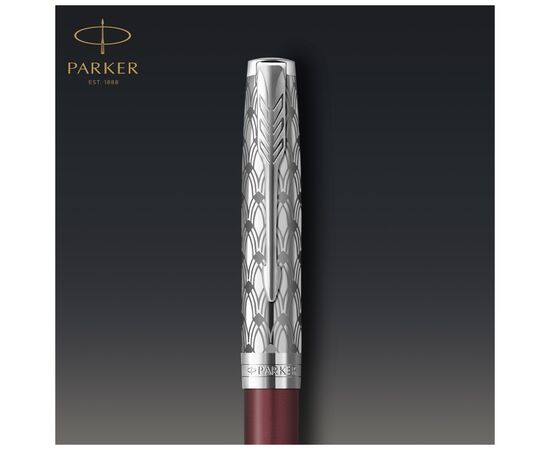 Ручка шариковая Parker SONNET 17 Metal & Red Lacquer CT BP (68 332), изображение 3 Ручка шариковая Parker SONNET 17 Metal & Red Lacquer CT BP (68 332), изображение 3