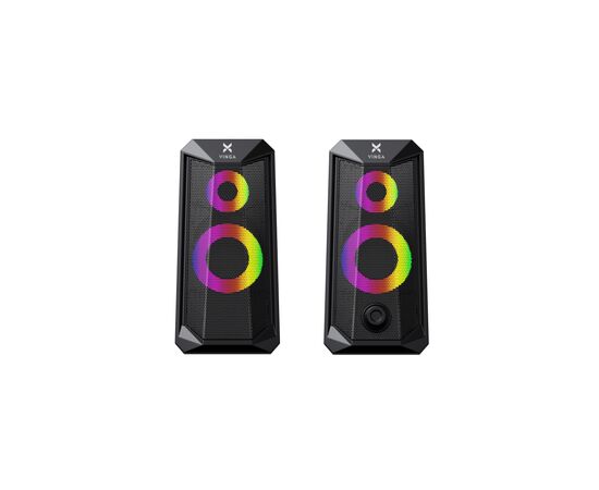 Акустическая система Vinga SP-200 LED USB Black, изображение 2 Акустическая система Vinga SP-200 LED USB Black, изображение 2