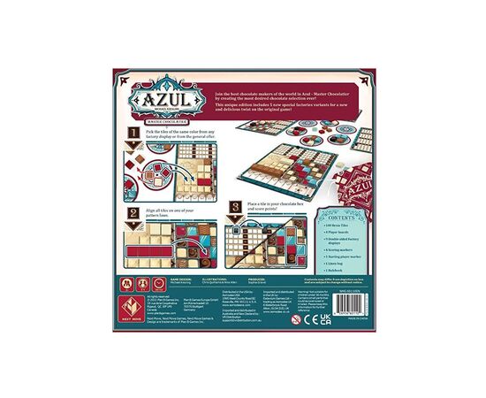 Настольная игра Asmodee Азул. Мастер - Шоколатье (NMG60110EN), изображение 3 Настольная игра Asmodee Азул. Мастер - Шоколатье (NMG60110EN), изображение 3