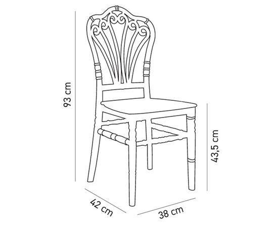 Кухонний стілець Tilia Flora біла слонова кістка / біла слонова кістка (9104), зображення 2 Кухонний стілець Tilia Flora біла слонова кістка / біла слонова кістка (9104), зображення 2