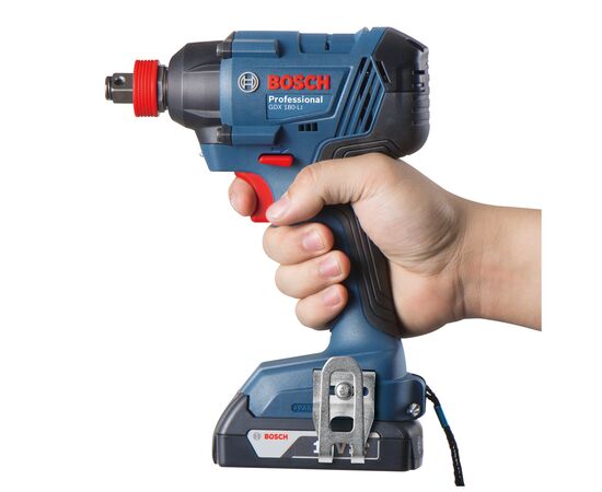 Гайковерт Bosch GDX 180-Li, 2х18 В, M6-M14, кейс (0.601.9G5.223), зображення 5 Гайковерт Bosch GDX 180-Li, 2х18 В, M6-M14, кейс (0.601.9G5.223), зображення 5