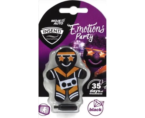 Ароматизатор для автомобіля MOJE AUTO Insenti Emotion Party Black 8мл (15-573)