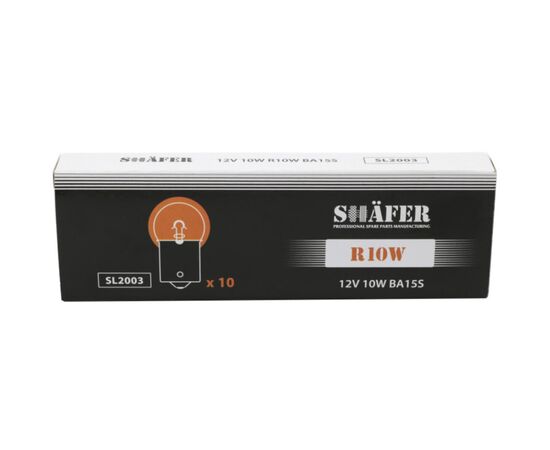 Автолампа SHAFER 12V10WR10WBA15S (SL2003), изображение 2 Автолампа SHAFER 12V10WR10WBA15S (SL2003), изображение 2