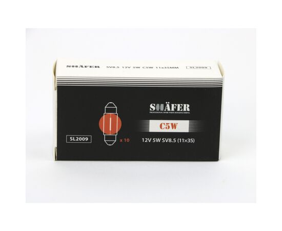 Автолампа SHAFER 12V5WC5WSV8.5 (SL2009), изображение 2 Автолампа SHAFER 12V5WC5WSV8.5 (SL2009), изображение 2