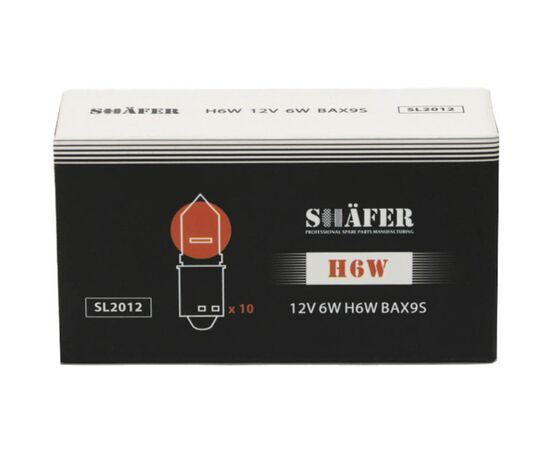 Автолампа SHAFER 12V6WH6WBAX9S (SL2012), изображение 2 Автолампа SHAFER 12V6WH6WBAX9S (SL2012), изображение 2