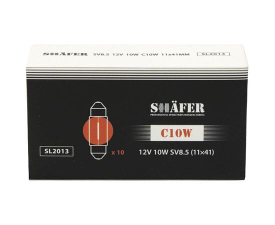 Автолампа SHAFER 12VC10WSV8.5 (SL2013), изображение 2 Автолампа SHAFER 12VC10WSV8.5 (SL2013), изображение 2