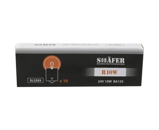 Автолампа SHAFER 24V10WR10WBA15S (SL2203), изображение 2 Автолампа SHAFER 24V10WR10WBA15S (SL2203), изображение 2