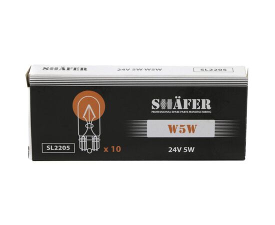 Автолампа SHAFER 24V5WW5W (SL2205), изображение 2 Автолампа SHAFER 24V5WW5W (SL2205), изображение 2