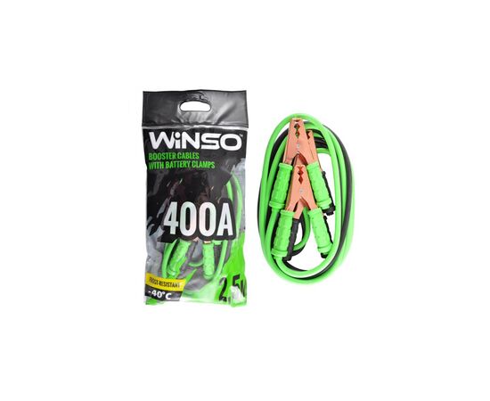 Провода для запуска для автомобиля WINSO 400А, 2,5м (138410), изображение 3 Провода для запуска для автомобиля WINSO 400А, 2,5м (138410), изображение 3