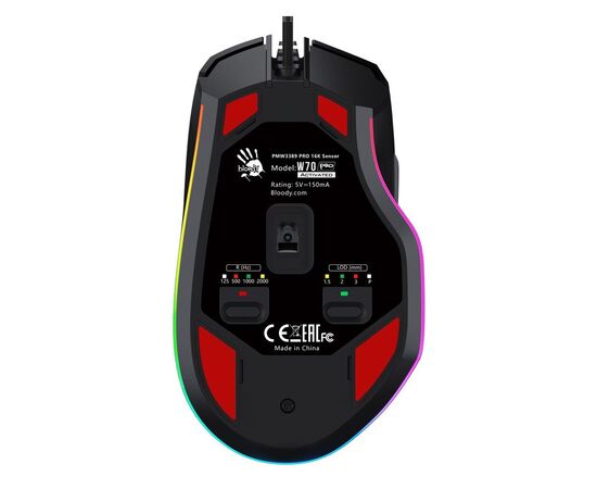 Мишка A4Tech Bloody W70 Pro Stone Black, зображення 2 Мишка A4Tech Bloody W70 Pro Stone Black, зображення 2