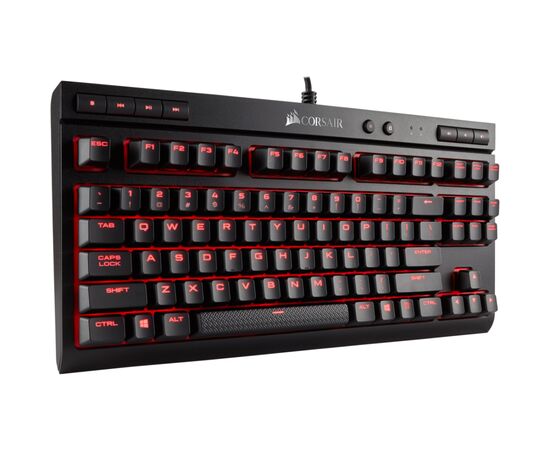 Клавиатура Corsair K63 Cherry MX Red UA USB Black (CH-9115020-RU), изображение 2 Клавиатура Corsair K63 Cherry MX Red UA USB Black (CH-9115020-RU), изображение 2