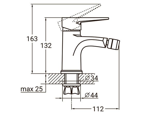 Смеситель AQUATICA HK-1F130C, изображение 4 Смеситель AQUATICA HK-1F130C, изображение 4
