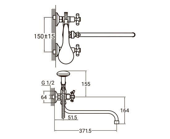 Смеситель AQUATICA PL-5C455C, изображение 3 Смеситель AQUATICA PL-5C455C, изображение 3