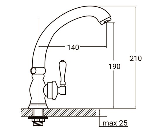 Смеситель AQUATICA PL-1G156C, изображение 4 Смеситель AQUATICA PL-1G156C, изображение 4