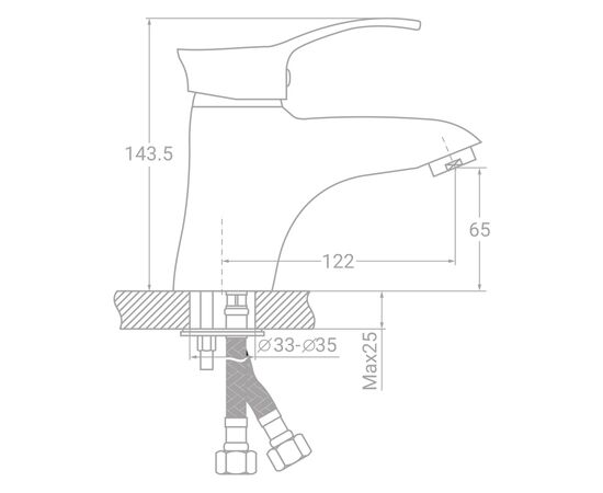 Смеситель TAU SE-2A145C (9807000), изображение 2 Смеситель TAU SE-2A145C (9807000), изображение 2