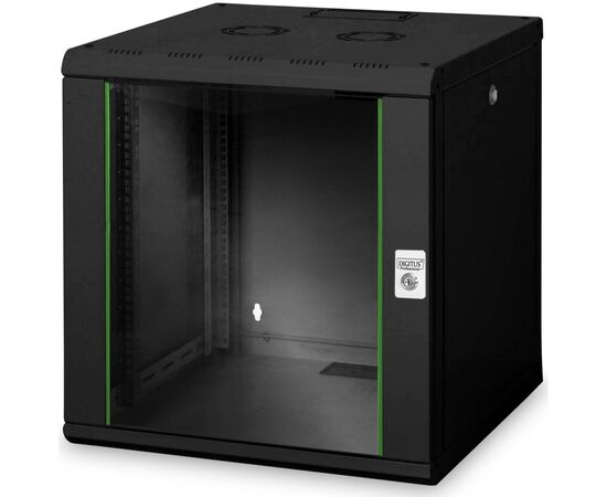 Шкаф настенный Digitus Wall Mounting Unique 19" 12U 600x600, RAL 9005 (DN-1912U-6/6-SW)