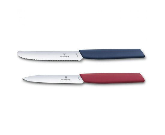 Набір ножів Victorinox Swiss Modern Paring Set 2шт Red/Blue (6.9096.2L1), зображення 2 Набір ножів Victorinox Swiss Modern Paring Set 2шт Red/Blue (6.9096.2L1), зображення 2