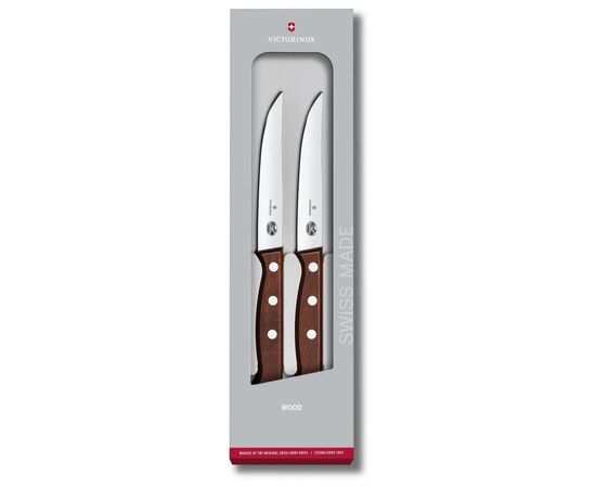 Набір ножів Victorinox Wood Steak Set 2шт Straight (5.1200.12G)