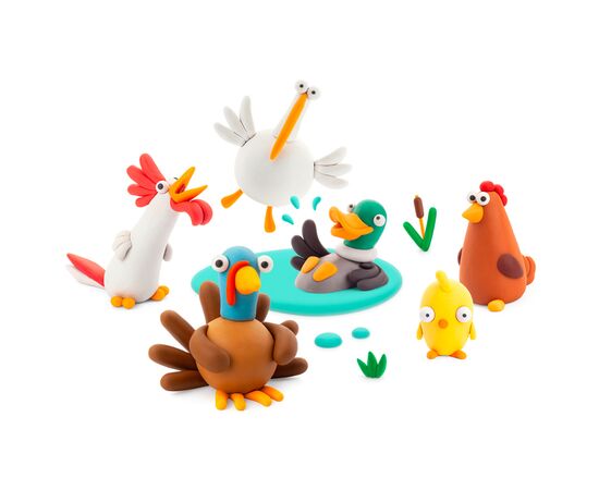Набор для творчества Lipaka Липака – Домашние птицы: Курчатка, индюк, петух (60040-UA01), изображение 4 Набор для творчества Lipaka Липака – Домашние птицы: Курчатка, индюк, петух (60040-UA01), изображение 4