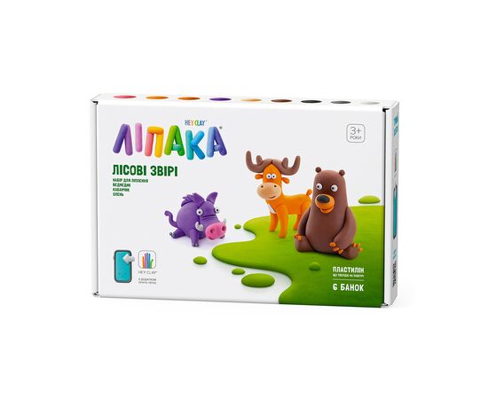Набір для творчості Lipaka Ліпака – Лісові звірі: Ведмедик, олень, кабанчик (60044-UA01), зображення 2 Набір для творчості Lipaka Ліпака – Лісові звірі: Ведмедик, олень, кабанчик (60044-UA01), зображення 2