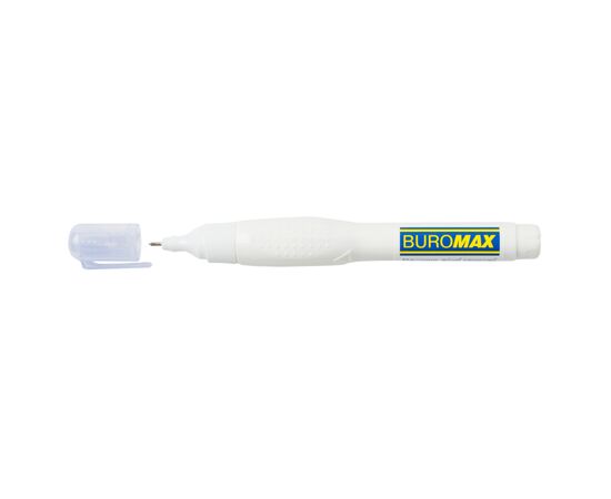 Коректор Buromax ручка 12 мл , спиртова основа, металевий наконечник (BM.1034)