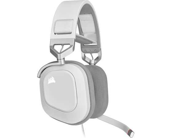 Наушники Corsair HS80 RGB USB Headset White (CA-9011238-EU), изображение 2 Наушники Corsair HS80 RGB USB Headset White (CA-9011238-EU), изображение 2