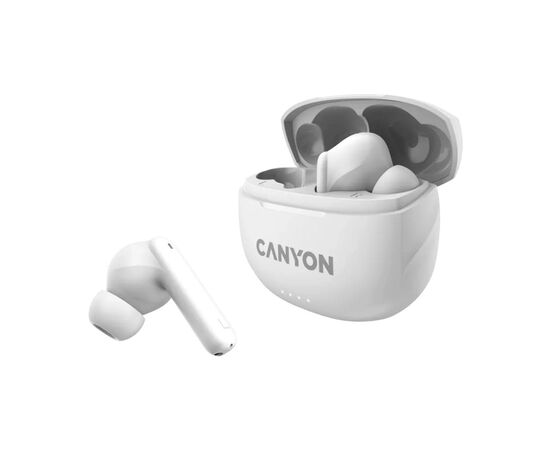 Наушники Canyon TWS-8 White (CNS-TWS8W), изображение 3 Наушники Canyon TWS-8 White (CNS-TWS8W), изображение 3