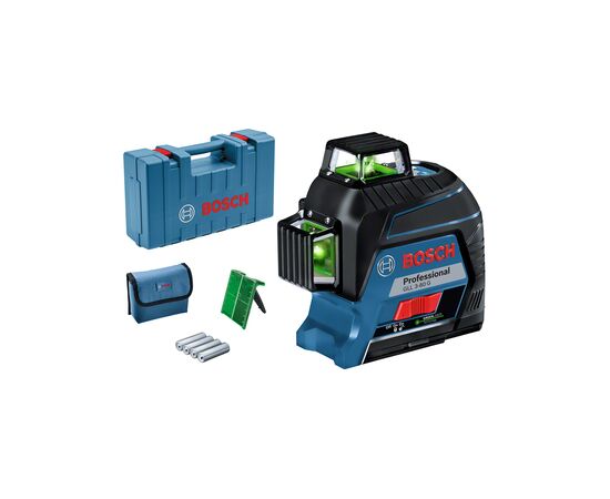 Лазерний нівелір Bosch GLL 3-80 G у кейсі (0.601.063.Y00), зображення 2 Лазерний нівелір Bosch GLL 3-80 G у кейсі (0.601.063.Y00), зображення 2