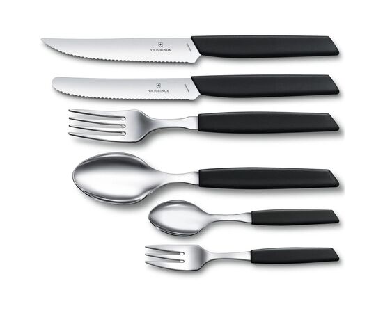 Кухонный нож Victorinox Swiss Modern TomatoSausage 11см Black (6.9003.11W), изображение 2 Кухонный нож Victorinox Swiss Modern TomatoSausage 11см Black (6.9003.11W), изображение 2