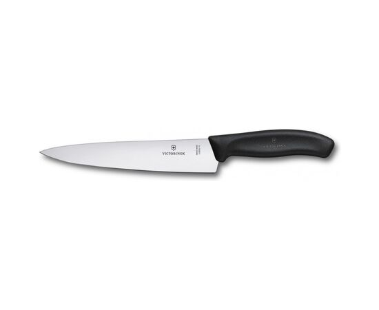 Кухонный нож Victorinox SwissClassic Carving 19см Black (6.8003.19G), изображение 2 Кухонный нож Victorinox SwissClassic Carving 19см Black (6.8003.19G), изображение 2