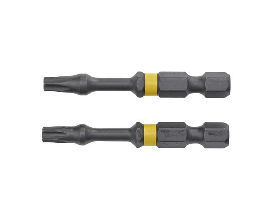Набор бит DeWALT IMPACT TORSION, ударных, T20, L=50 мм, 2 шт + магнитный держатель (DT70537T), изображение 2 Набор бит DeWALT IMPACT TORSION, ударных, T20, L=50 мм, 2 шт + магнитный держатель (DT70537T), изображение 2