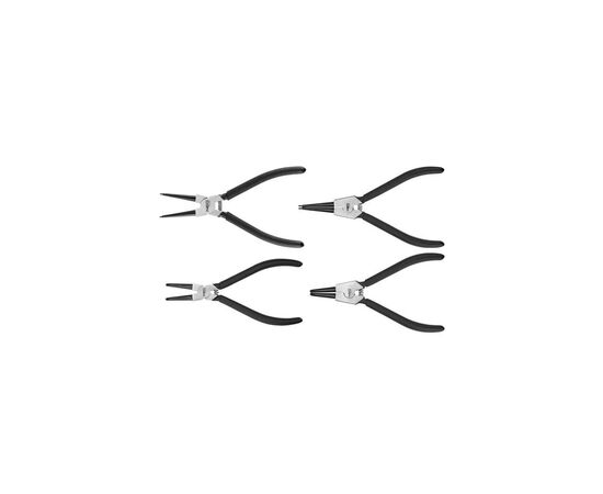 Щипцы Neo Tools для стопорных колец, набор 4 шт., CrV, 2х170мм и 2х180мм (01-097)