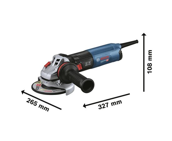 Шлифовальная машина Bosch GWS 14-125 S (0.601.7D0.100), изображение 5 Шлифовальная машина Bosch GWS 14-125 S (0.601.7D0.100), изображение 5
