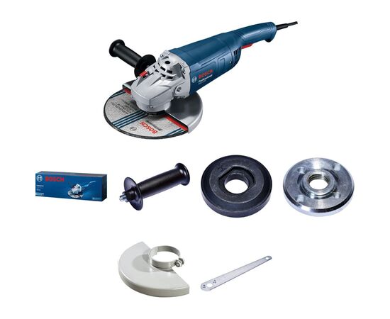 Шлифовальная машина Bosch GWS 2200, 220Вт, 180мм, 8500 об/хв, М14, 5.2кг (0.601.8C0.320)