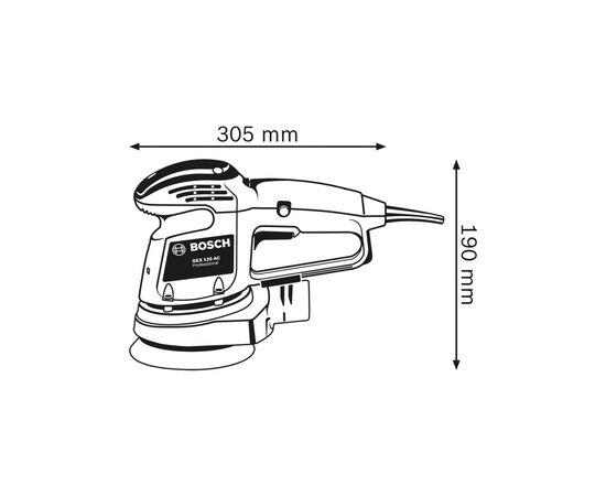 Шлифовальная машина Bosch GEX 34-125 (0.601.372.300), изображение 2