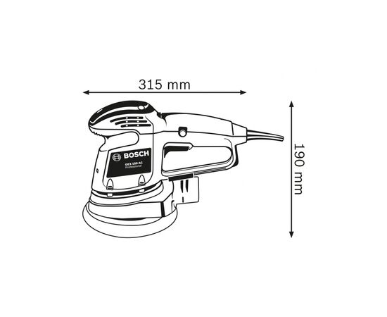 Шлифовальная машина Bosch GEX 34-150 (0.601.372.800), изображение 4 Шлифовальная машина Bosch GEX 34-150 (0.601.372.800), изображение 4