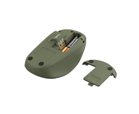 Мышка Trust YVI+ Silent Eco Wireless Green (24552), изображение 4 Мышка Trust YVI+ Silent Eco Wireless Green (24552), изображение 4