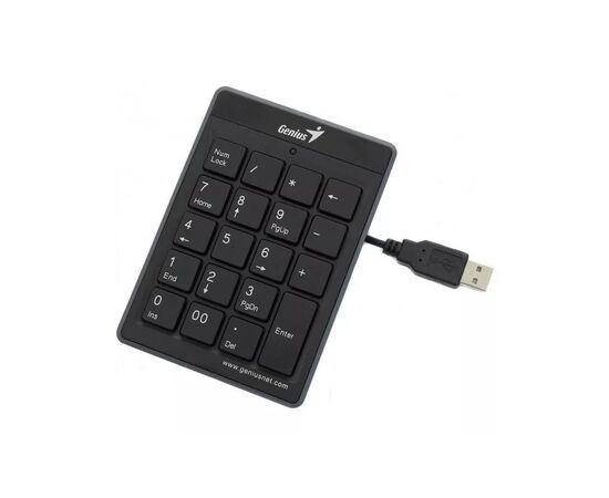 Клавиатура Genius NumPad-110 USB Black (31300016400), изображение 3 Клавиатура Genius NumPad-110 USB Black (31300016400), изображение 3