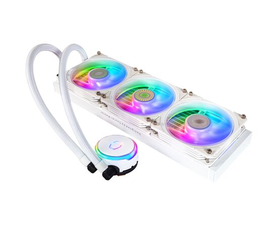Система жидкостного охлаждения CoolerMaster MasterLiquid PL360 Flux White Edition (MLY-D36M-A23PZ-RW), изображение 3 Система жидкостного охлаждения CoolerMaster MasterLiquid PL360 Flux White Edition (MLY-D36M-A23PZ-RW), изображение 3