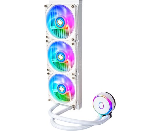 Система жидкостного охлаждения CoolerMaster MasterLiquid PL360 Flux White Edition (MLY-D36M-A23PZ-RW), изображение 4 Система жидкостного охлаждения CoolerMaster MasterLiquid PL360 Flux White Edition (MLY-D36M-A23PZ-RW), изображение 4