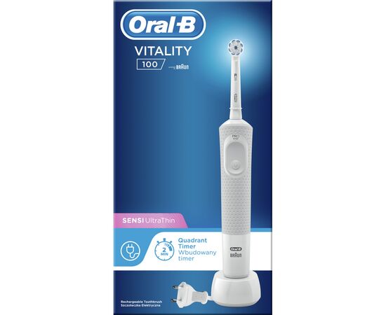 Электрическая зубная щетка Oral-B Vitality D100.413.1 Sens Clean 3710 (4210201234227), изображение 2
