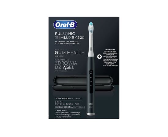 Электрическая зубная щетка Oral-B Pulsonic Slim Luxe 4500 S411.526.3X 3717 (4210201396420), изображение 2 Электрическая зубная щетка Oral-B Pulsonic Slim Luxe 4500 S411.526.3X 3717 (4210201396420), изображение 2