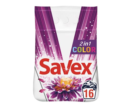 Пральний порошок Savex 2 in 1 Color 2.4 кг (3800024021404)