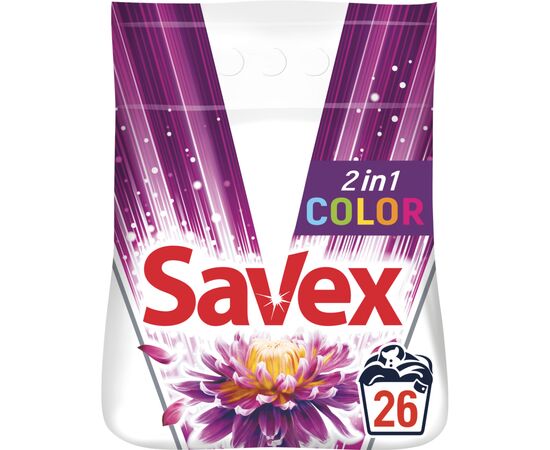 Пральний порошок Savex 2 in 1 Color 4 кг (3800024013188)