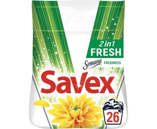 Стиральный порошок Savex 2 in 1 Fresh 4 кг (3800024025341)
