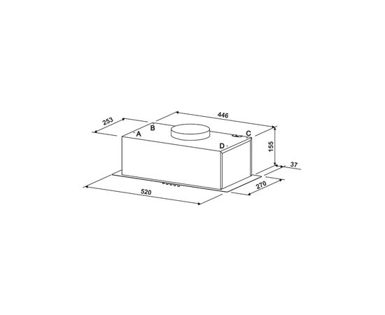 Вытяжка кухонная Jantar BILT 650 LED 52 BL, изображение 10 Вытяжка кухонная Jantar BILT 650 LED 52 BL, изображение 10