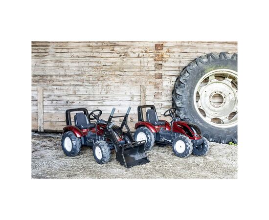Веломобиль Falk Valtra S4 трактор на педалях с прицепом Красный (4000AB), изображение 7 Веломобиль Falk Valtra S4 трактор на педалях с прицепом Красный (4000AB), изображение 7