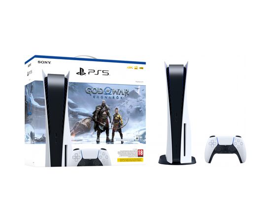 Игровая консоль Sony PlayStation 5 Blu-Ray Edition 825GB + God of War Ragnarok Bu (9450993)