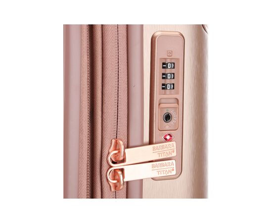 Чемодан Titan Barbara Glint Rose Metallic M exp (Ti845405-15), изображение 7 Чемодан Titan Barbara Glint Rose Metallic M exp (Ti845405-15), изображение 7