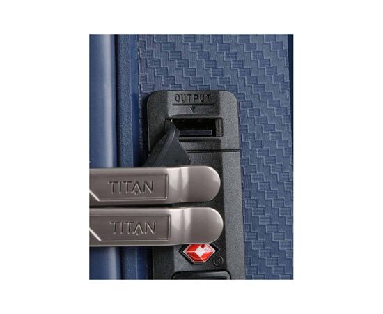 Чемодан Titan Compax Navy S USB (Ti844406-20), изображение 7 Чемодан Titan Compax Navy S USB (Ti844406-20), изображение 7